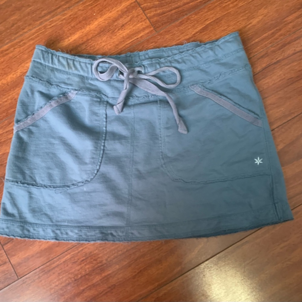 Blue mini skirt